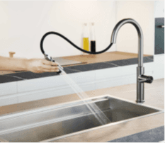 Kitchen Sinks — Kitchen mixer with pull-out spout 1